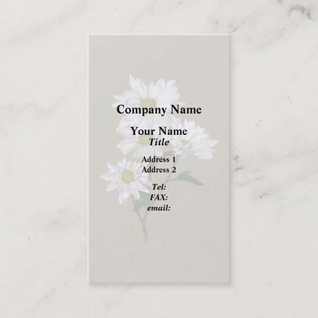 Little Daisy Looking Up Business Card (Front)
