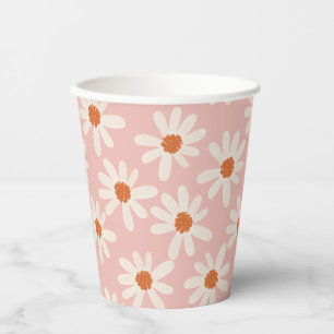 Little Daisy Theme Girl Birthday Paper Cups