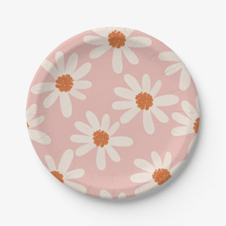 Little Daisy Theme Girl Birthday  Paper Plate