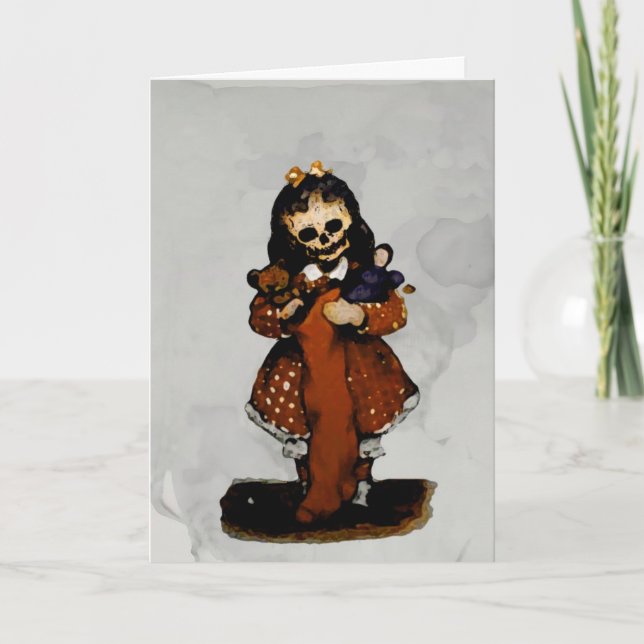 Little Dead Girl Christmas Card (Front)