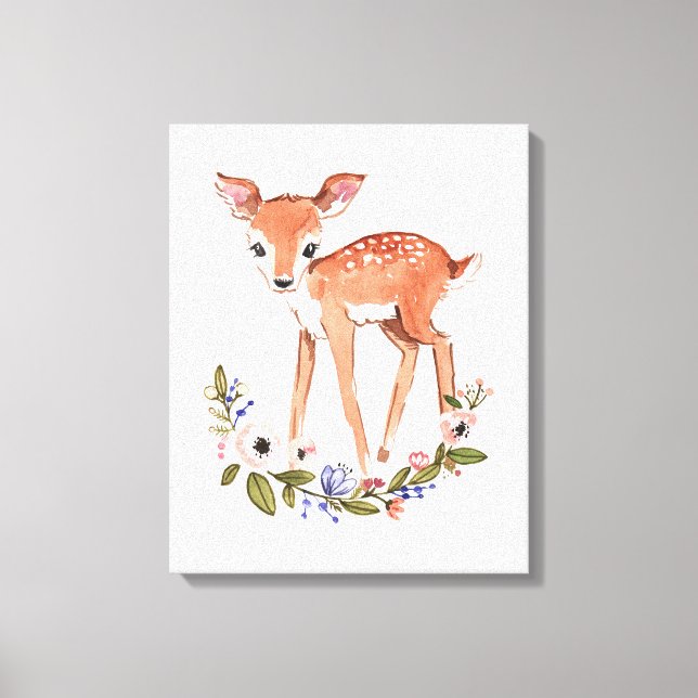 Little deer canvas wall art (Front)