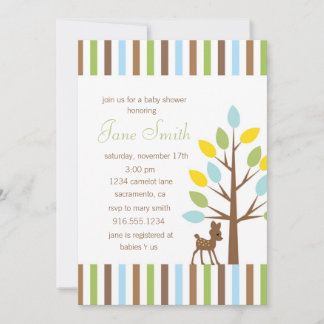 Little Deer Gender Neutral Baby Shower Invitation