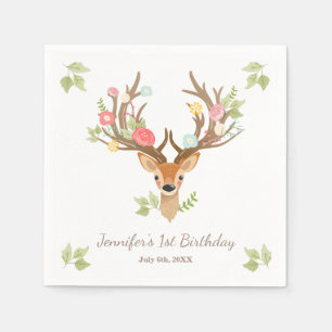 Little Deer Paper Napkin woodland Birthday Forest