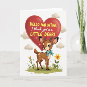 Little Deer Valentine Cute Card