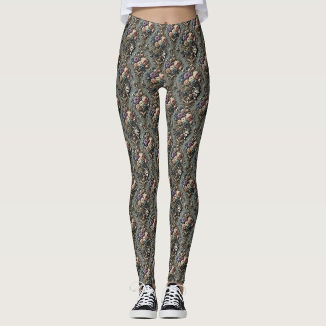 Little Demons Dare to Dream – Gothic Delirium Leggings (Front)