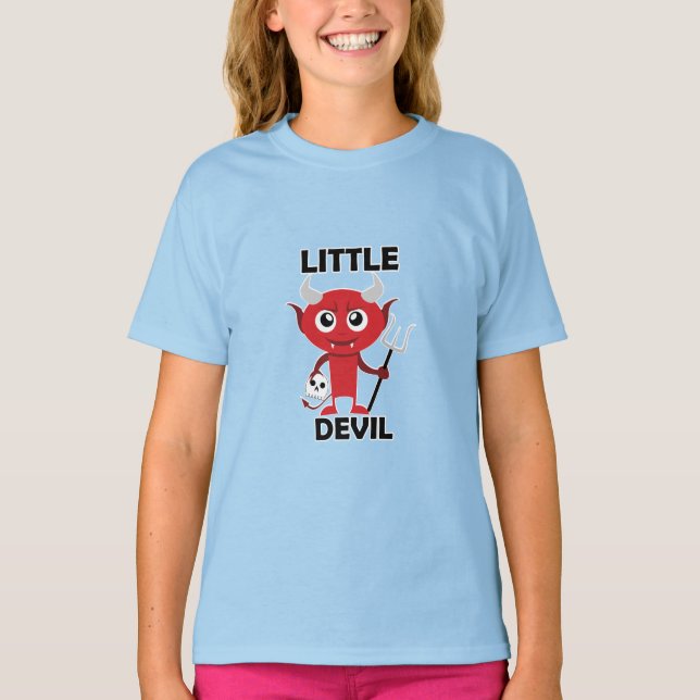Little Devil - Girls' Basic T-Shirt (Front)