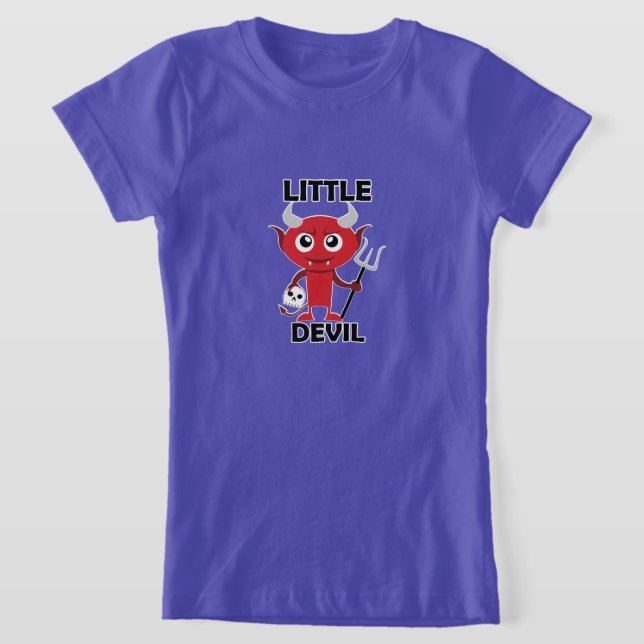 Little Devil - Girls' Fine Jersey T-Shirt (Laydown)
