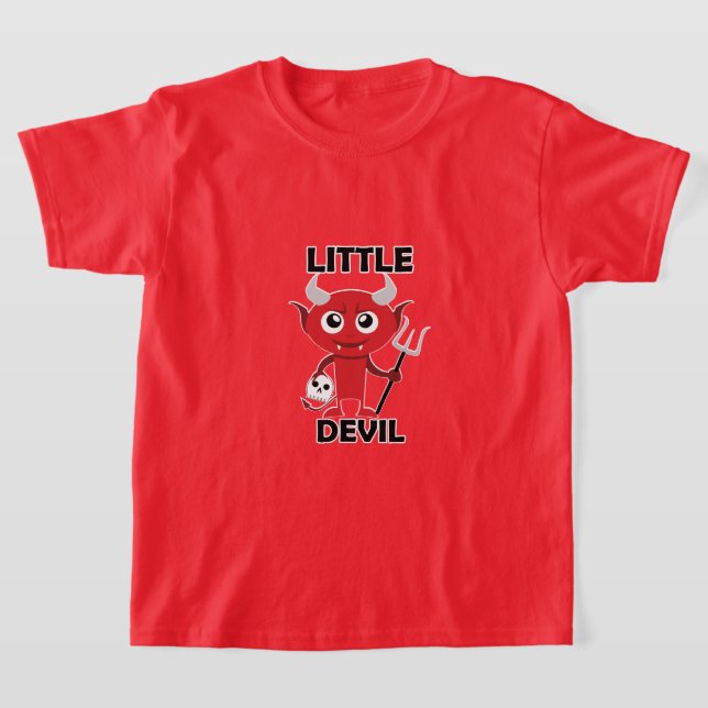 Little Devil - Kids' Basic T-Shirt (Laydown)