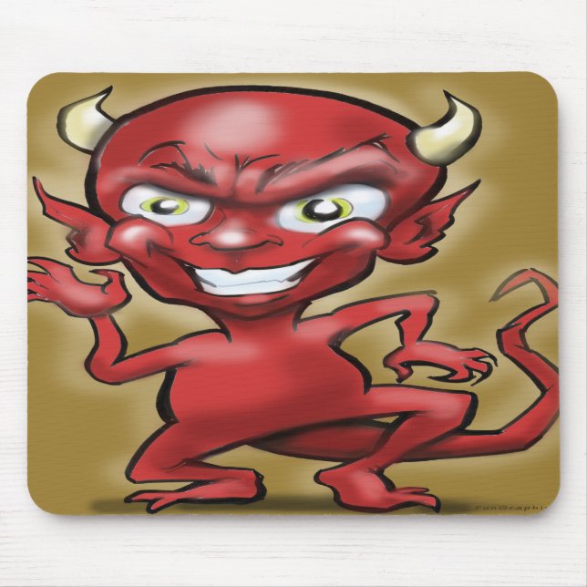 Little Devil Mouse Pad (Front)