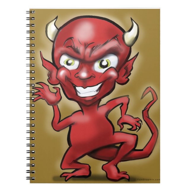 Little Devil Spiral Notebook (Front)