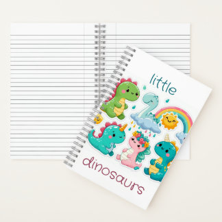  little DIANOSAUR , CUTE DIANOSAUR Spiral Notebook