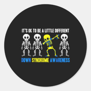 Little Different Down Syndrome Awareness March 21 Classic Round Sticker