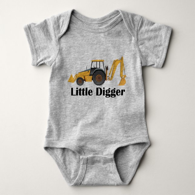 Little Digger - Baby Jersey Bodysuit (Front)