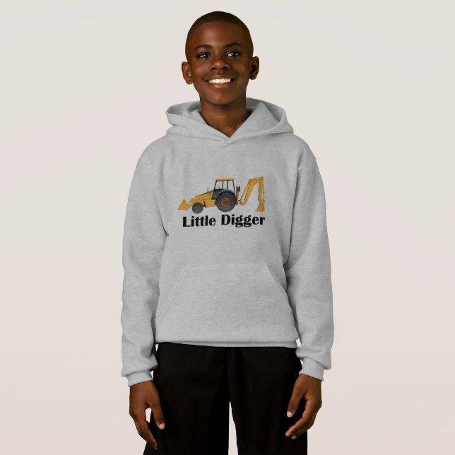 Little Digger - Kids' Pullover Hoodie (Front Full)