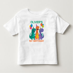Little Dino 1st Birthday T-Shirt