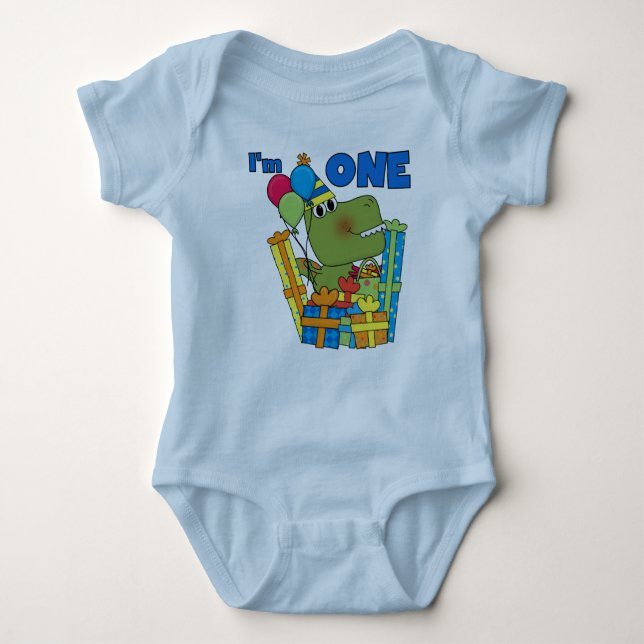 Little Dino 1st Birthday T shirts and Gifts (Front)