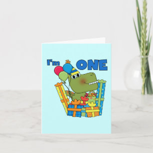 Little Dino 1st Birthday T shirts and Gifts Card