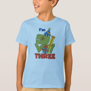 Little Dino 3rd Birthday Tshirts and Gifts