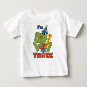 Little Dino 3rd Birthday Tshirts and Gifts
