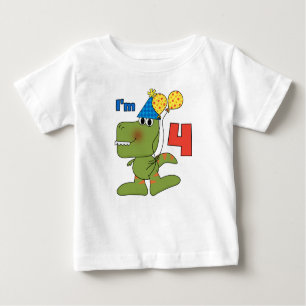 Little Dino 4th Birthday Tshirts and Gifts