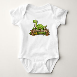 🦕✨ “Little Dino, Big Adventure!”👶💚 Baby Bodysuit