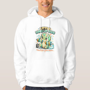 Little Dino Lifters 8KG Tiny Arms Giant Goals Hoodie
