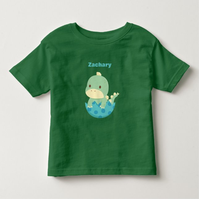 Little Dino Newly Hatched Baby Newborn Tee (Front)