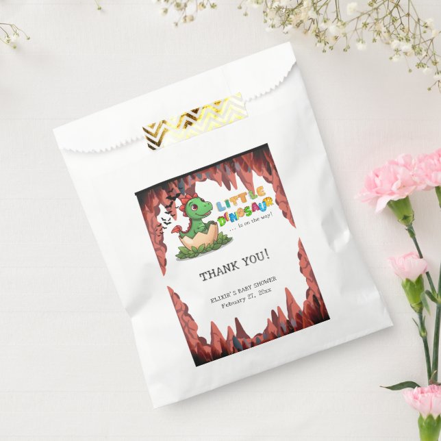 Little Dinosaur Is on the Way Favour Bags (Sealed)