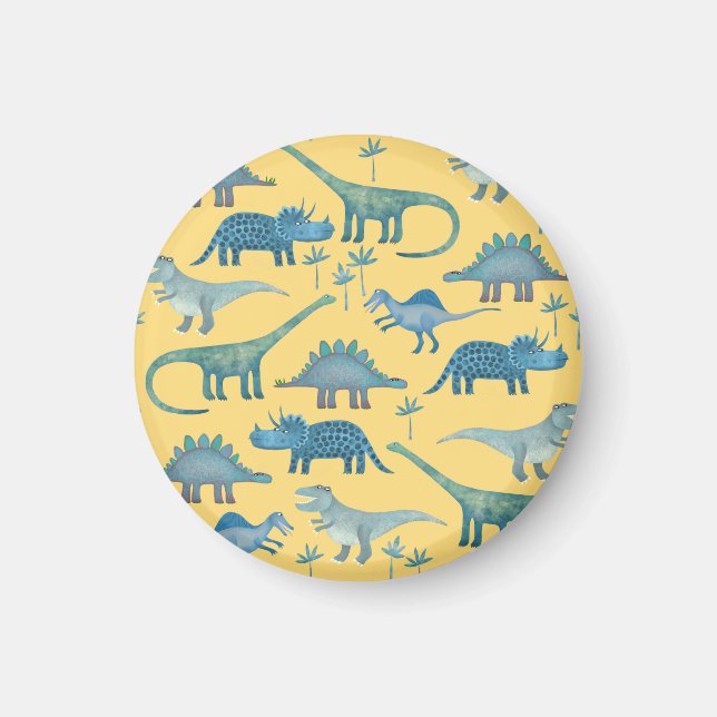 Little Dinosaurs Yellow Magnet (Front)