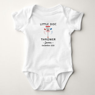 Little Disc Thrower - Disc Golfer Dad Baby Bodysuit