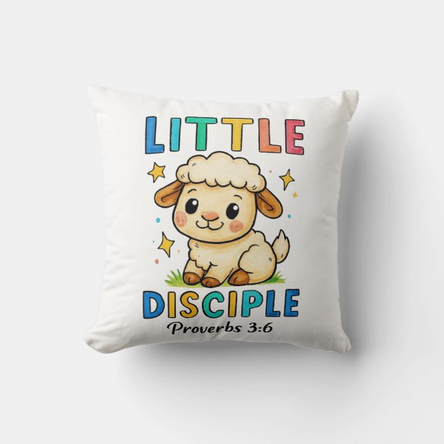 Little Disciple Proverbs 3:6 Cushion (Front)