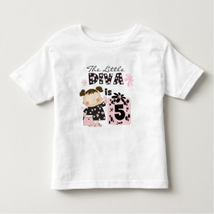 Little Diva 5th Birthday Tshirts and Gifts