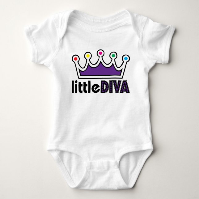Little Diva Baby Bodysuit (Front)