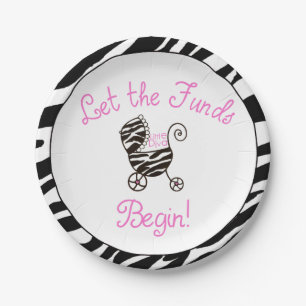 "Little Diva" Let the Funds Begin! Paper Plate