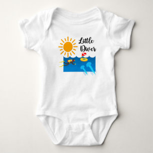Little Diver with Jelly Fish - Baby Jersey Bodysui Bodysuit