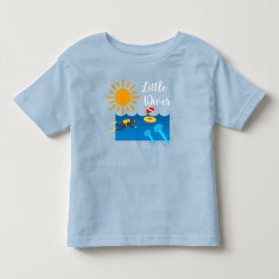 Little Diver with Jelly Fish - Toddler Fine Jersey T-Shirt