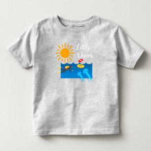 Little Diver with Jelly Fish - Toddler Fine Jersey T-Shirt