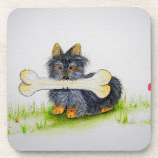 Little Dog Big Bone ( Yorkshire terrier ) Coaster