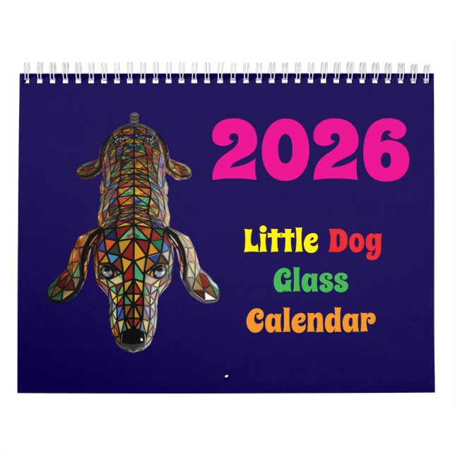 Little Dog Glass Calendar (Cover)