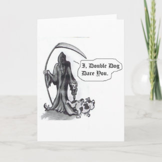 Little Dog GRIM GREETING CARD