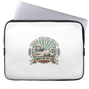Little Dog Lover Shirt Vintage Engraved Companion Laptop Sleeve