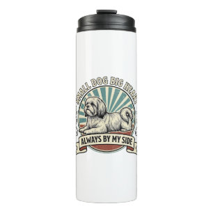 Little Dog Lover Shirt Vintage Engraved Companion Thermal Tumbler