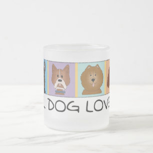 Little Dog Lover Tshirts and Gifts Frosted Glass Coffee Mug