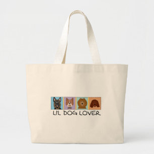 Little Dog Lover Tshirts and Gifts Large Tote Bag
