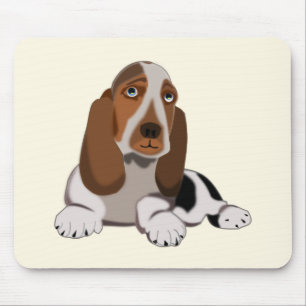 Little Dog Mouse Pad Pets - Your Colours - Text