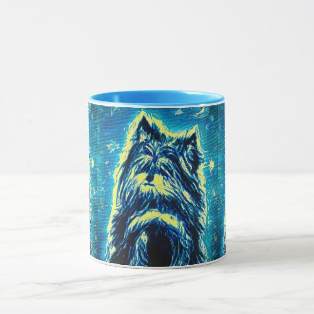 Little Doggy in blue Mug (Center)