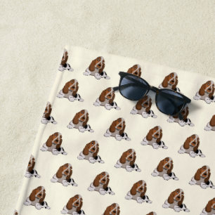 Little Dogs Beach Towel I Love Pets