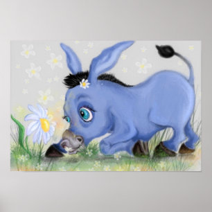 Little Donkey and Daisy - Add Your Picture / Text Poster