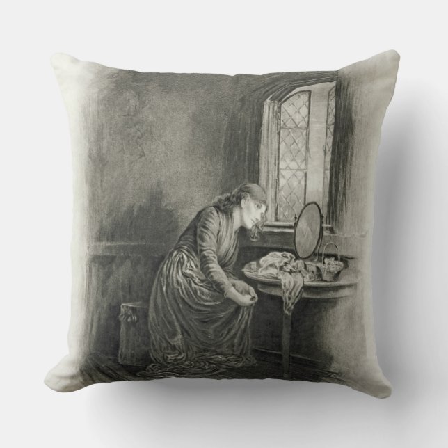 Little Dorrit, from 'Charles Dickens: A Gossip abo Cushion (Front)