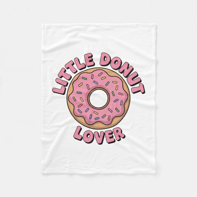 Little Doughnut Lover | Kids Fleece Blanket (Front)